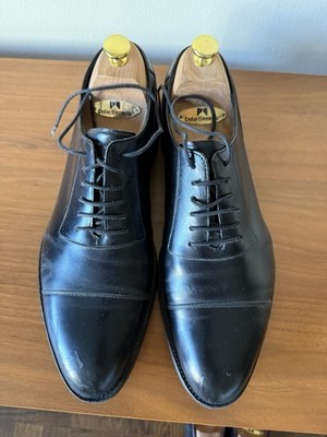 Loake 1880 Laxford Black Leather Oxford Shoes Men's US 10.5 With Shoe Trees
