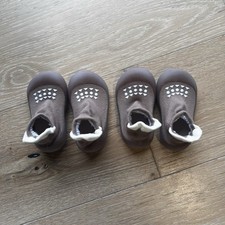 Baby Sock Shoes Baby Walking Shoes Infant Non-Slip Breathable Slippers/2 Pairs