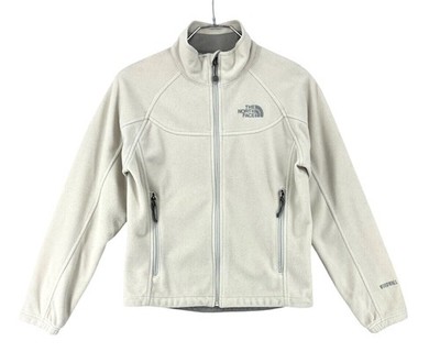 The North Face Windfall Weiß Reißverschluss Fleece Sweatshirt Damen GRÖSSE S