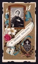 santino-holy card - B.  GEMMA GALGANI  - E - (BEAT 728) -ed. S.L.E.