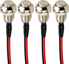 Waterproof Momentary Push Button Switch 8mm Mini