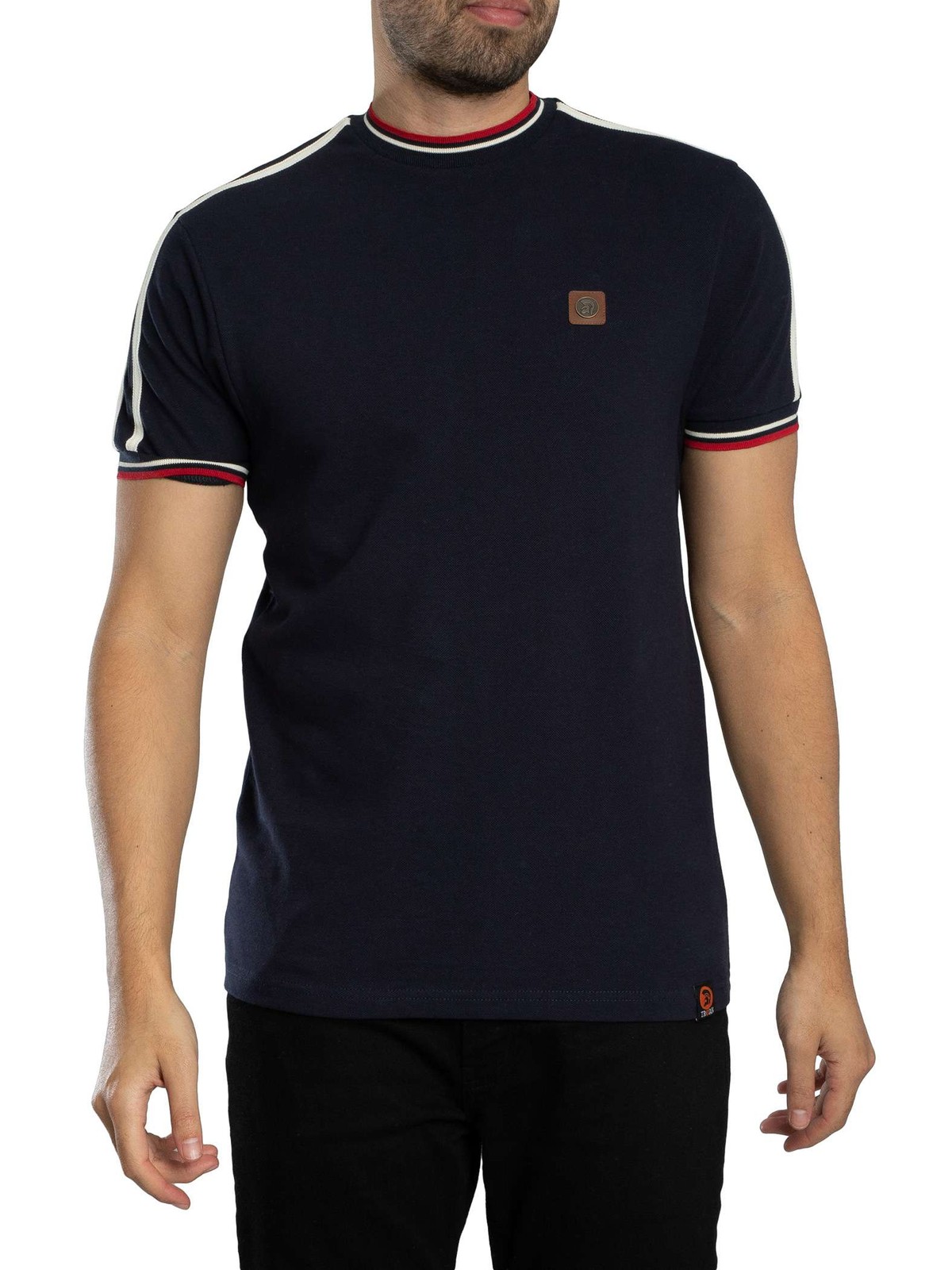 Trojan Men's Tipping Pique T-Shirt, Blue