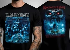 RARE! Iron Maiden Powerslave Mariner 2025 Tour Two Sided Unisex shirt