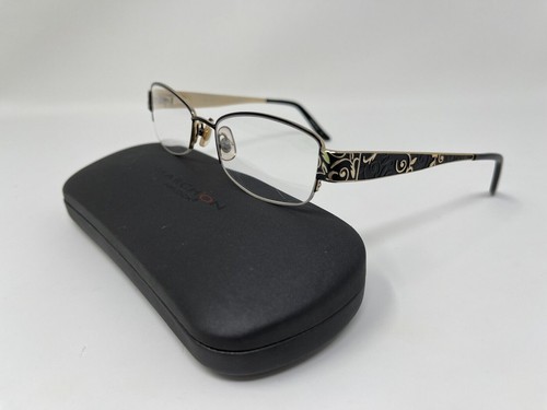 Marchon Eyeglasses Tres Jolie 133 Frames 51 [] 18 135 Black Golden Flex Hinges