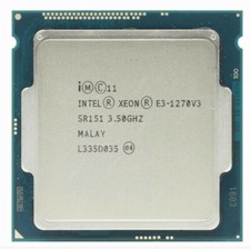 Intel Xeon E3-1270 V3 CPU Quad Core 3.5GHz 8M SR151 Socket LGA1150 Processors