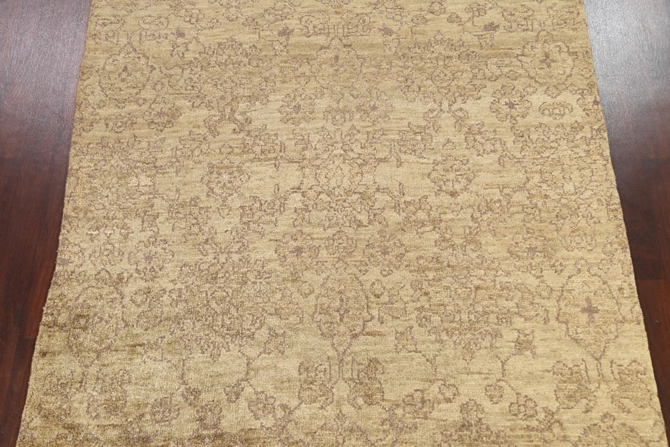 Transitional Floral Oushak Area Rug 8x10 Handmade Indoor/ Outdoor Carpet - Image 3 of 4
