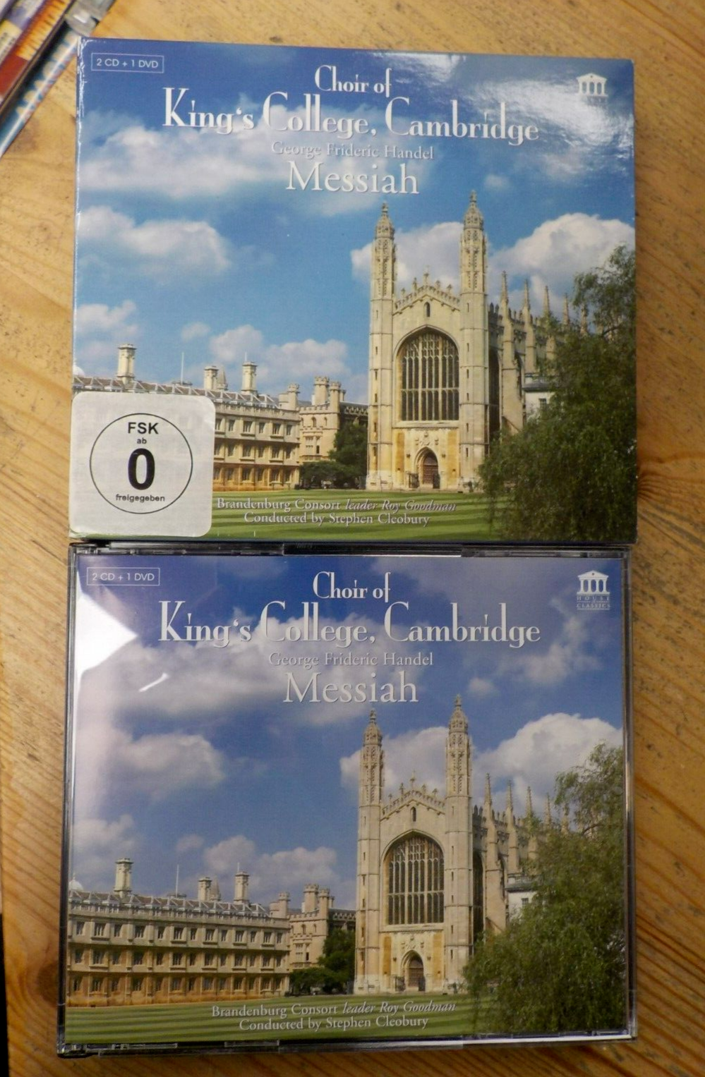 HANDEL'S ""MESSIAH"" THE CHOIR OF KING'S COLLEGE, CAMBRIDGE. STEPHEN CLEOBURY. CD