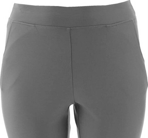 Belle by Kim Gravel Graphite Gray Ponte Straight Leg Pants Size 4 - Picture 3 of 3