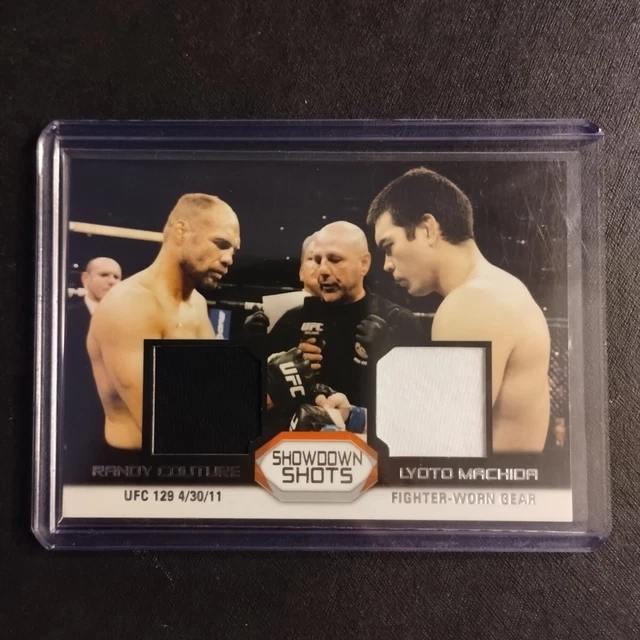 Randy Couture Lyoto Machida Dual Relic 2011 Topps Moment Truth UFC 129 Toronto