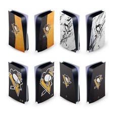 OFFICIAL NHL PITTSBURGH PENGUINS VINYL SKIN FOR SONY PS5 DISC EDITION CONSOLE