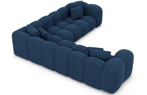 Couch Ecksofa Polsterecke Stoffsofa Strukturstoff Loungesofa FORMENTERA L Form - Bild 6 von 12