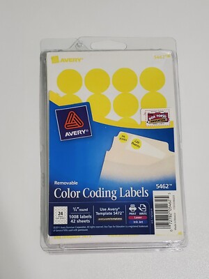 Avery Dennison Ave-05462 Round Color Coding Label - 0.75'' Diameter
