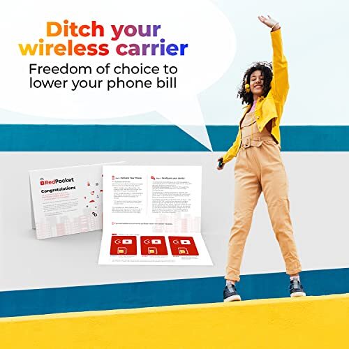 Red Pocket Mobile 20/Month Phone Plan Free SIM Card for Verizon