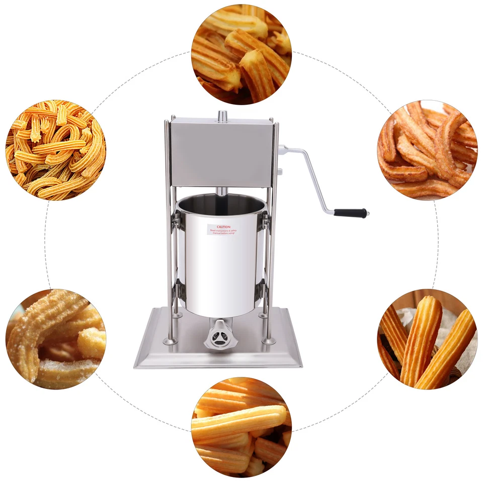 Para Máquina de Churros Vertical Manual Comercial Española 10L Fabricante de Churros Churrera Foto 2 de 4