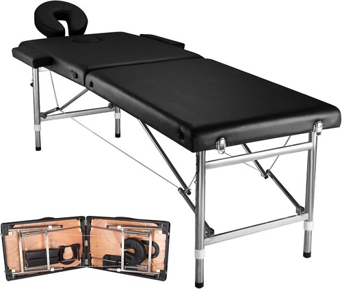 Massage Bed Portable Massage Table 2 Fold Lash Bed Aluminium Frame Spa Bed Heigh