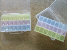 CONTENITORE IN PLASTICA COMPOSTO DA 21 SCOMPARTI KIT 2 PEZZI 