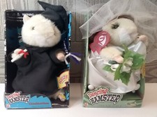 PAIR OF DANCING HAMPSTERS-HAMSTERETTE 2003, GRADUATION 2002 UNOPENED  GEMMY