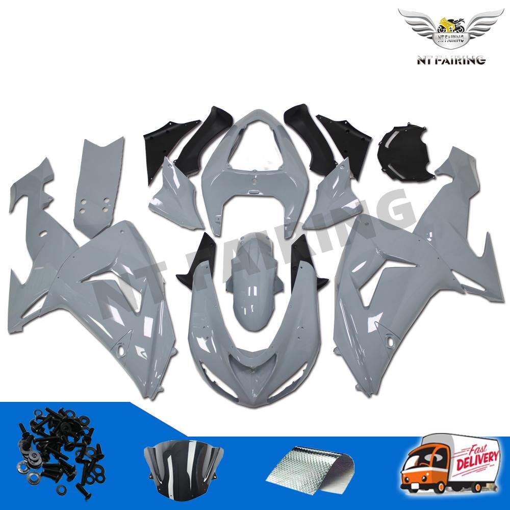 NTB Gray Fairing Fit for Kawasaki Ninja 2006-2007 ZX10R Injection