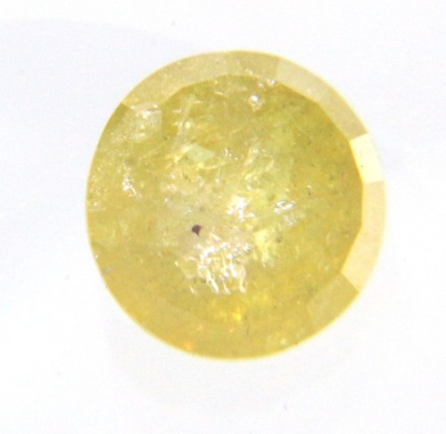 0.74Cts Beautiful Round Shape Fancy Yellow Tambuli Cut Diamond 5.77x5.77x2.66 MM - Picture 5 of 12