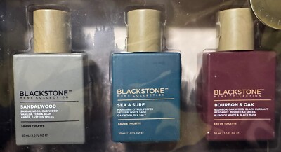 Blackstone Men's Fragrance Trio 3x30ml - Sandalwood, Sea & Surf