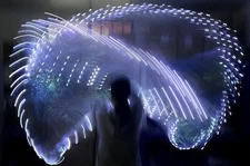 Worship LED Flags for Dance Praise Church LED Flags Show Banderas de Danza