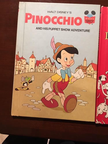 Disney Wunderbare Welt des Lesens Bücher Lot Vintage Dalmatiner Aschenputtel Pinocchio - Bild 2 von 8