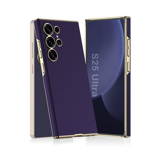 Shockproof Protection Case For Samsung Galaxy S25 Ultra Leather Cover Case - Photo 13 sur 16