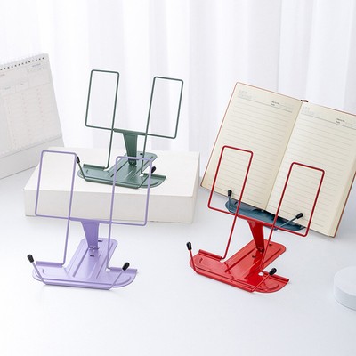 Adjustable Metal Books Holder Stand Reading Books Shelf Recipe Cookbooks Holder