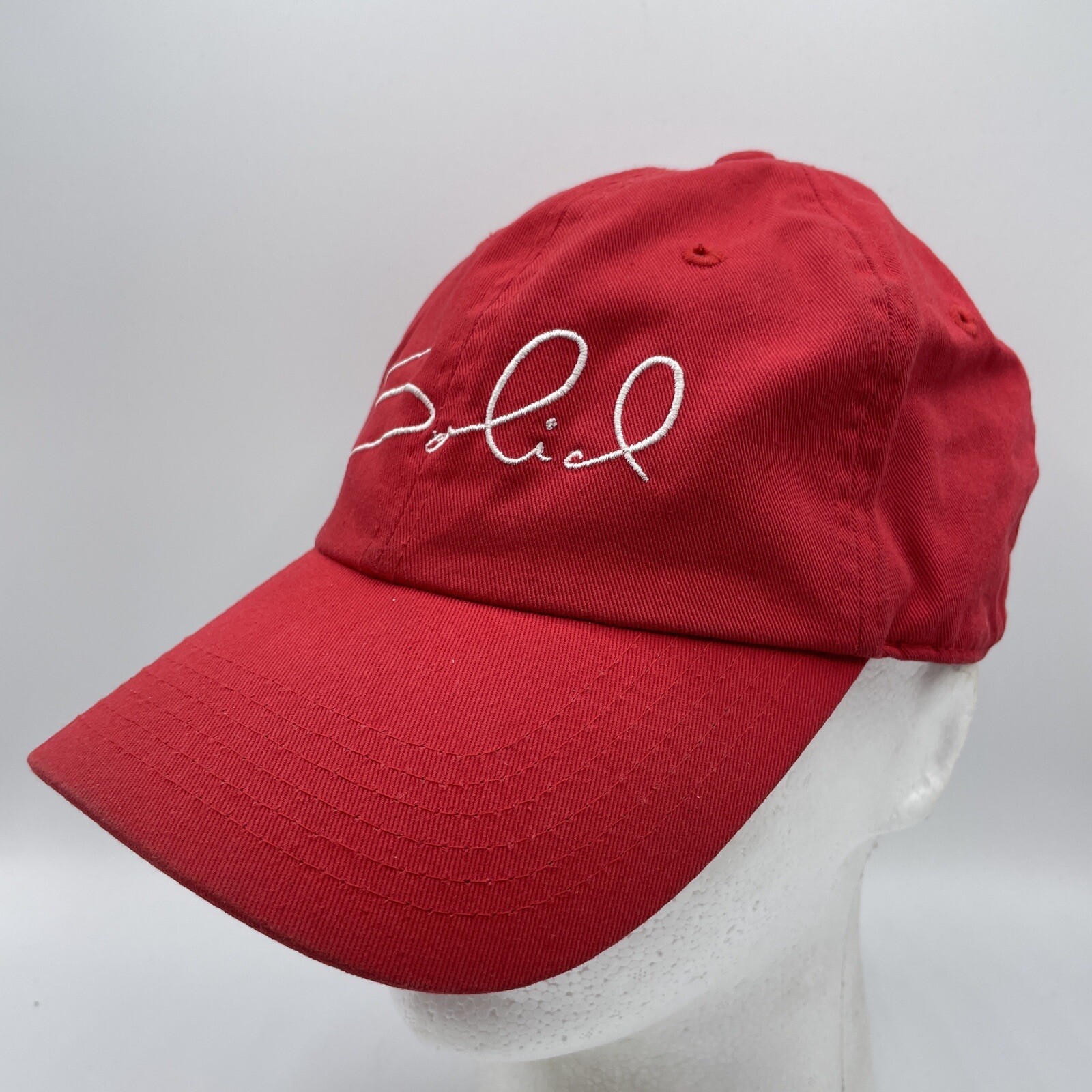 Solid  Hat Adult Adjustable Strapback Red Basebal… - image 2