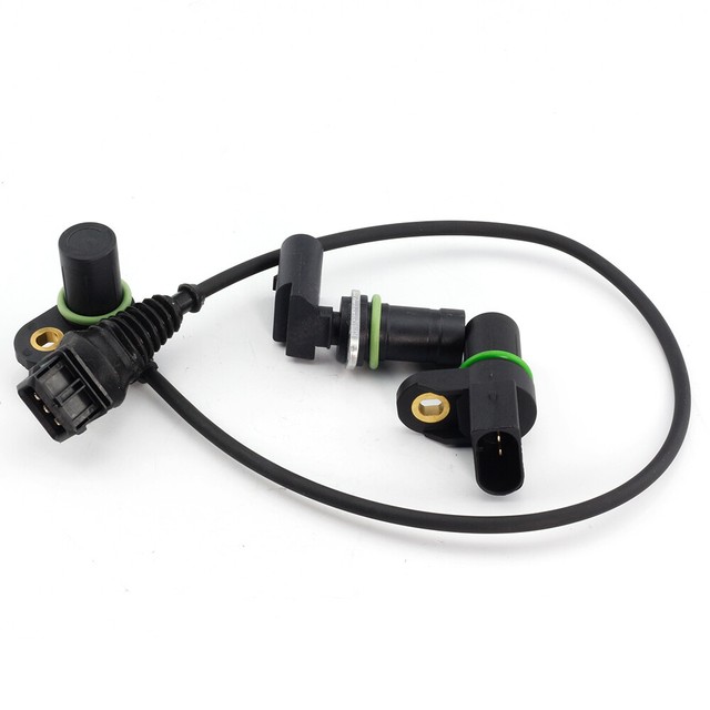 3pcs Intake + Exhaust Cam Camshaft + Crank Position Sensor for BMW E46