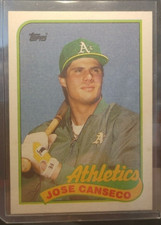 1989 Topps Jose Canseco #500 *ERROR CARD* STATS CUTOFF and INK ERROR *MINT! RARE