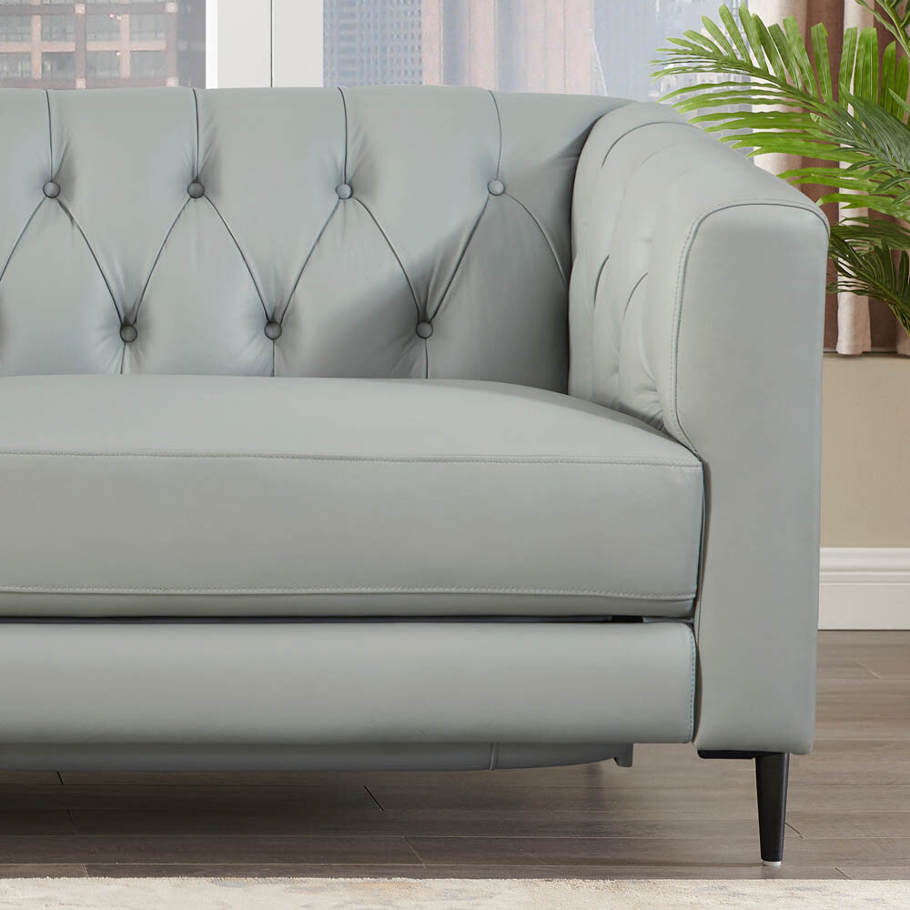 Hydeline Ella Top Grain Leather Loveseat eBay