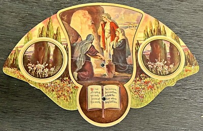 Vintage Stutz & Sando Funeral Home Advertising Fan Arcanum & New Madison Ohio