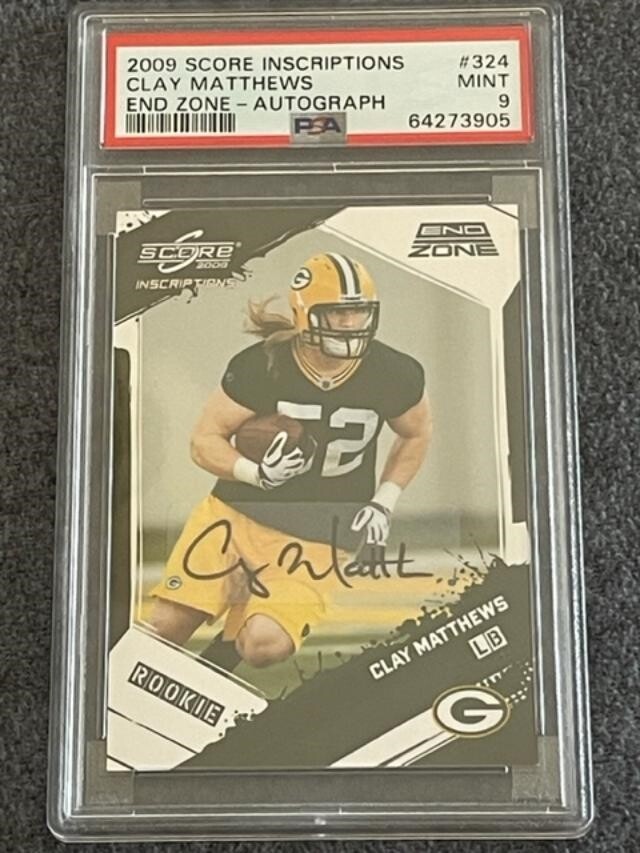 Clay Matthews Score Inscriptions #324 End Zone-Autograph