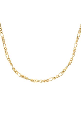 Minimalist Thick 14K Gold Link Chain Necklace, Chunky Paper Clip Layered Choker - Picture 2 of 6