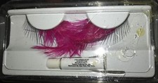 damskie NOWE SUTKI PURPUROWE RÓŻOWE PIÓRO SEKSOWNE RZĘSY HALLOWEEN ODZIEŻ DŁUGA ZABAWA ODZIEŻ