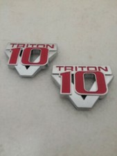 Pair Ford V10 Triton Super Duty F250 F350 F450 Emblem Badge New Pair Ford V10 Triton Super Duty F250 F350 F450 Emblem Badge New