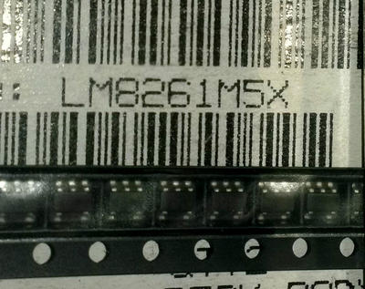 2 Stück LM8261M5X Single RRIO High Output Current Op. Amp. SOT23-5 (M1447)