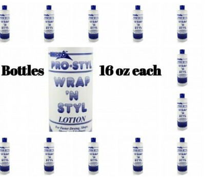 Lot of 12 Ampro Pro-style Wrap And Style Lotion- 16 oz each Case