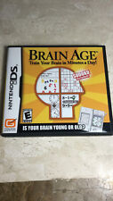 Brain Age: Train Your Brain in Minutes a Day (Nintendo DS, 2006) FREE SHIPPING