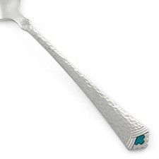 Oneida TESORO TURQUOISE Stainless Hammered Glossy Silverware CHOICE Flatware