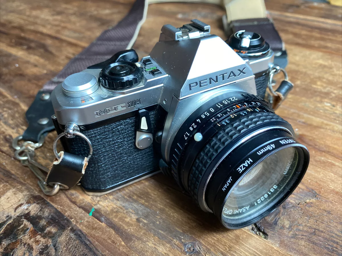 Pentax ME Super 35mm Film Camera With 50mm Asahi Lens