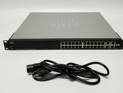 Cisco SF300-24MP 10/100 PoE  Managed Network Switch 