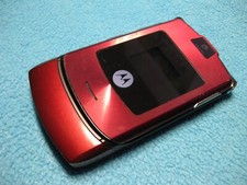Vintage Motorola V3A RAZR Black Flip Mobile Phone
