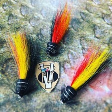 3 V Fly Original German Snaelda Bottle Salmon Tube Flies & Trebles All Sizes 
