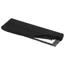 Kaces KKC-MD Stretchy Keyboard Dust Cover - Medium Black (for 61- and 76-key