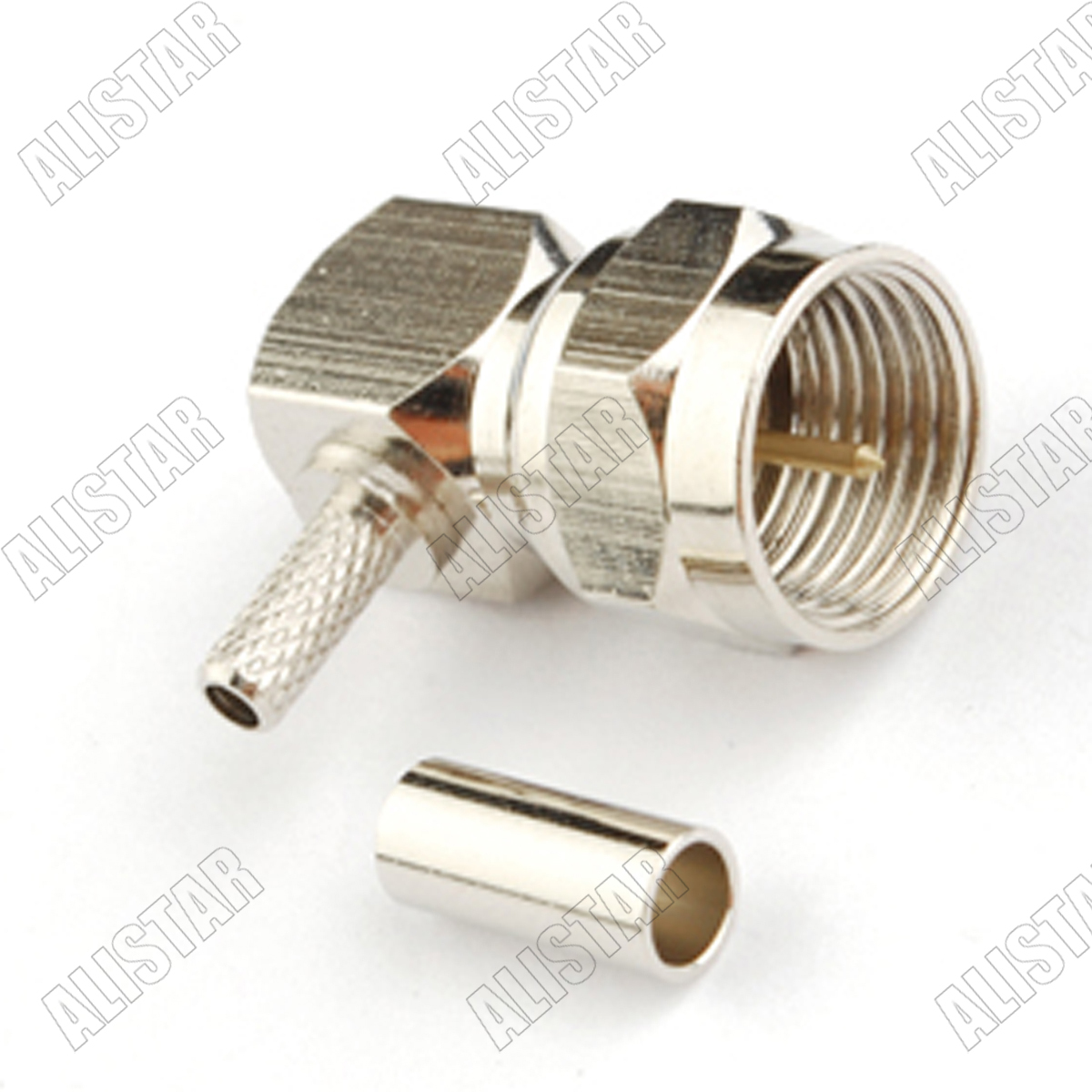 Crimpatura Connettore RF Maschio Ad Angolo Retto 10PCS SMA Per - Foto 4