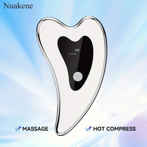 Nuakene Elektrische Wiederaufladbare Gua Sha Gesichtsbehandlung mit Wärme & Vibration - Bild 4 von 6