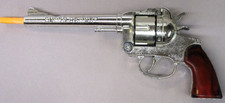 1960's Crescent SUPER COWBOY 9" cast METAL capgun cap gun plastic ring caps