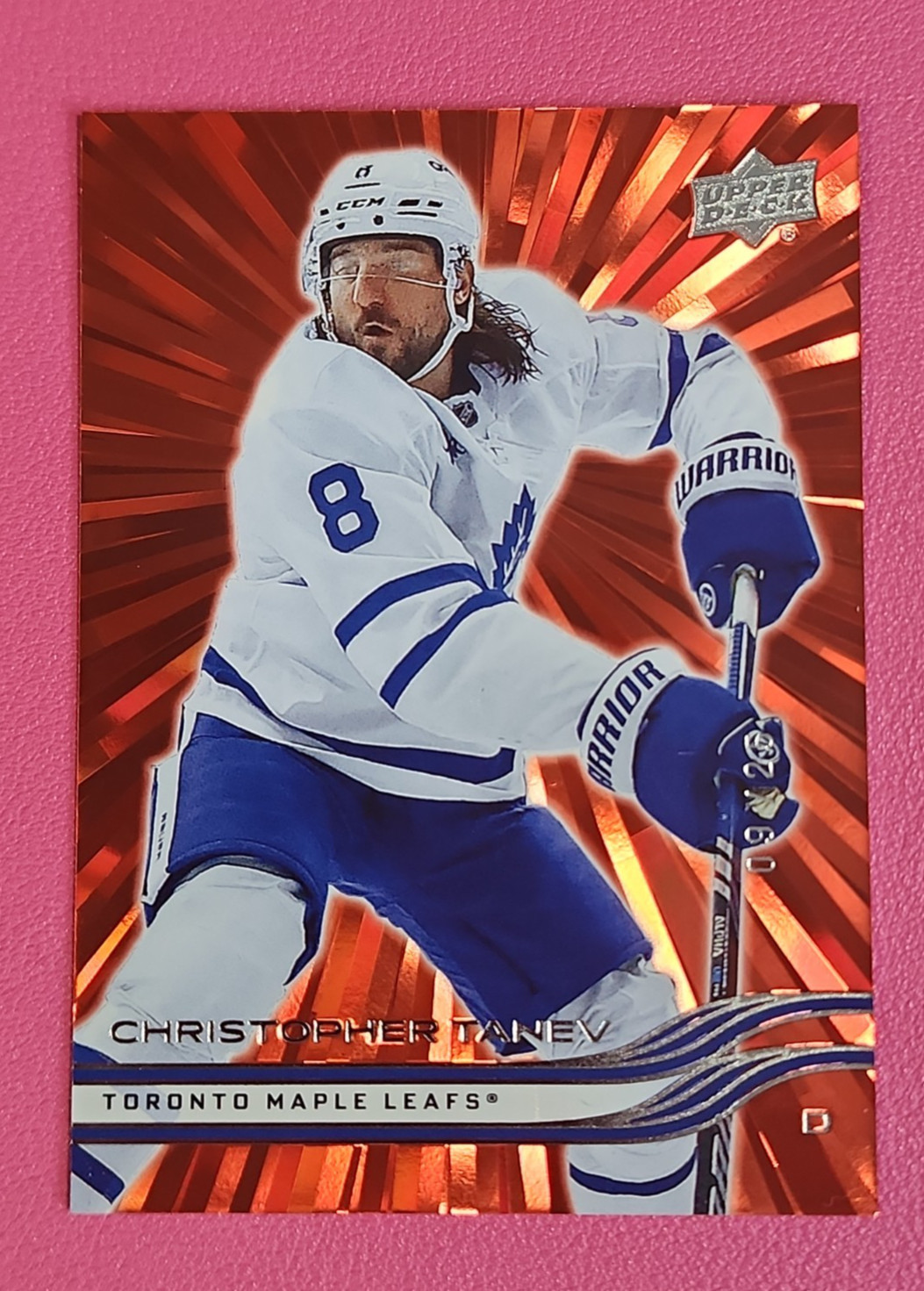 2025-26 Upper Deck #165 Christopher Tanev Outburst Red /25 - Not Graded
